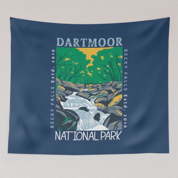 Item preview, Dartmoor National Park Becky Falls England Distressed designed and sold by KrisSidDesigns.