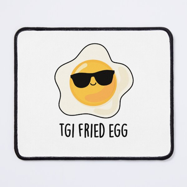 Item preview, TGI Fried Egg Funny Food Puns  designed and sold by punnybone.