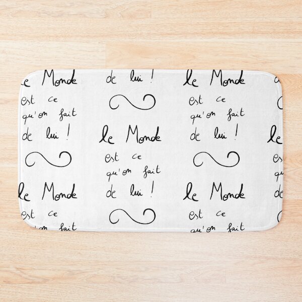 Item preview, Le monde est ce qu on fait de lui designed and sold by Vanjo63.