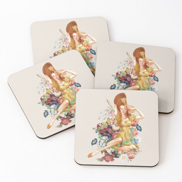 Item preview, Lovely Retro Summer Cute Vintage Girl Flower Design designed and sold by TrulyEpoque.