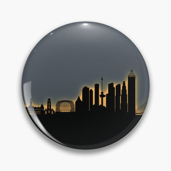 Item preview, Rotterdam The Netherlands Skyline designed and sold by ArtPrints.
