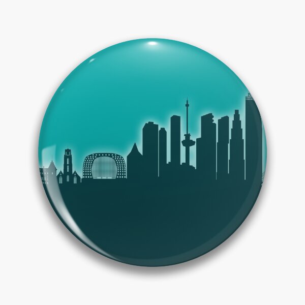 Item preview, Rotterdam The Netherlands Skyline designed and sold by ArtPrints.