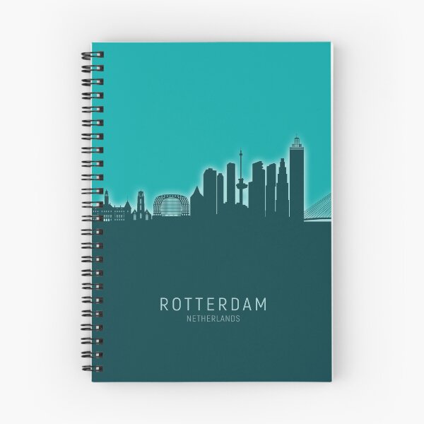 Item preview, Rotterdam The Netherlands Skyline designed and sold by ArtPrints.