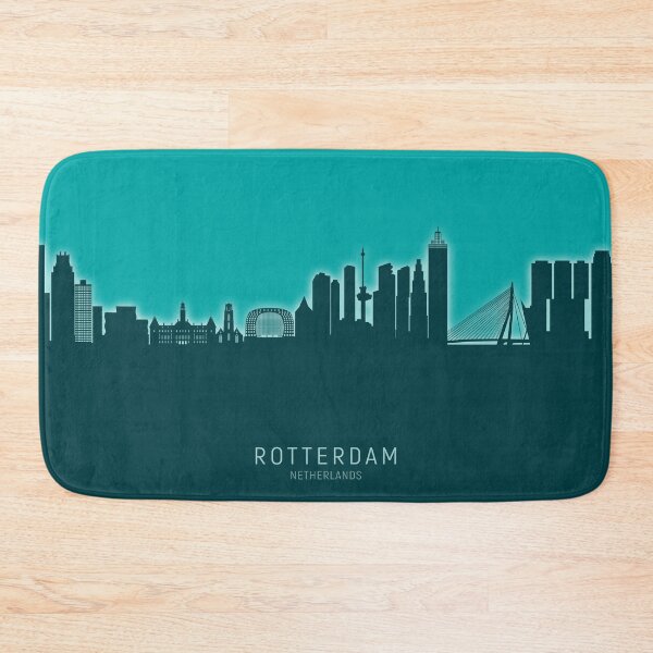 Item preview, Rotterdam The Netherlands Skyline designed and sold by ArtPrints.