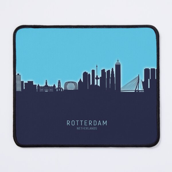 Item preview, Rotterdam The Netherlands Skyline designed and sold by ArtPrints.