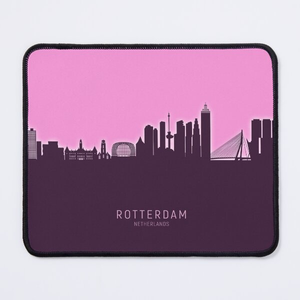 Item preview, Rotterdam The Netherlands Skyline designed and sold by ArtPrints.