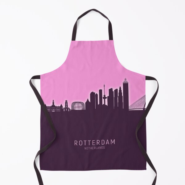 Aperçu de l'œuvre Rotterdam The Netherlands Skyline créée et vendue par ArtPrints.
