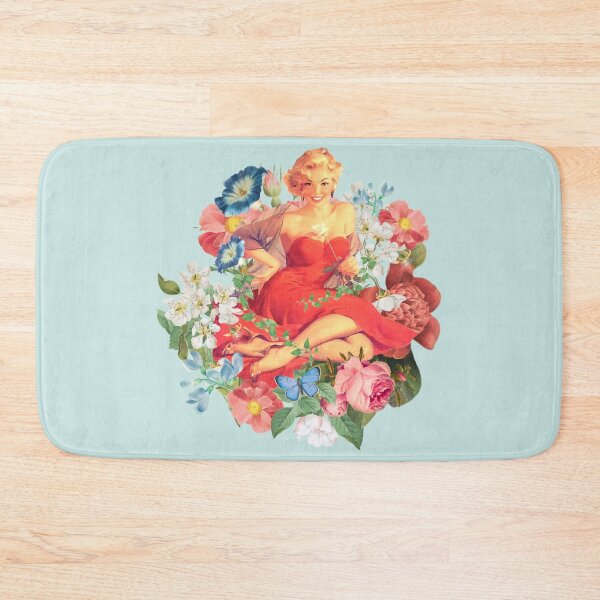 Item preview, Lovely Retro Summer Cute Vintage Girl Flower Design designed and sold by TrulyEpoque.