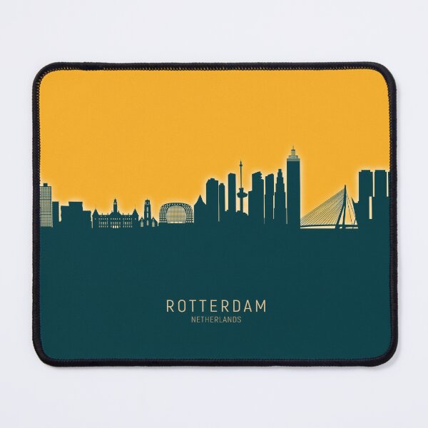 Item preview, Rotterdam The Netherlands Skyline designed and sold by ArtPrints.