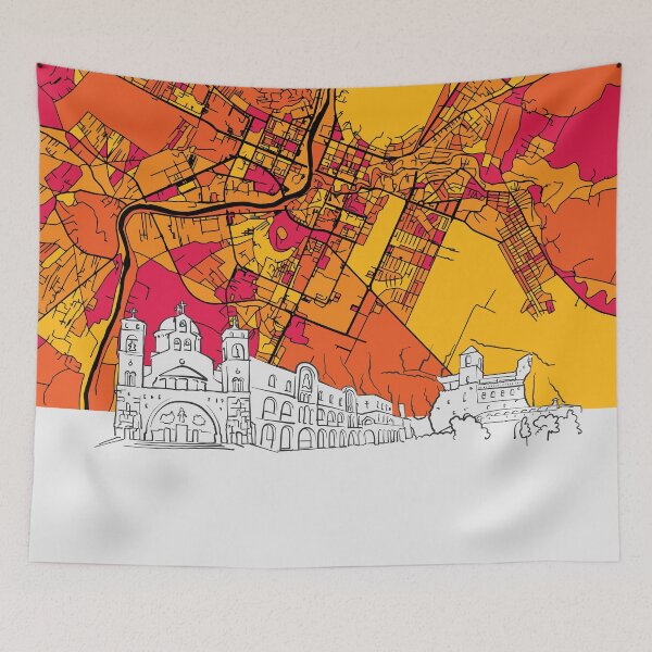 Item preview, Podgorica, Montenegro, Skyline Map designed and sold by hebstreit.