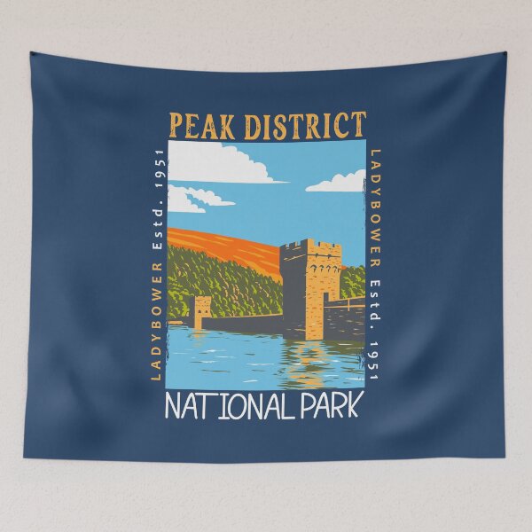 Item preview, Peak District National Park England Ladybower Distressed designed and sold by KrisSidDesigns.