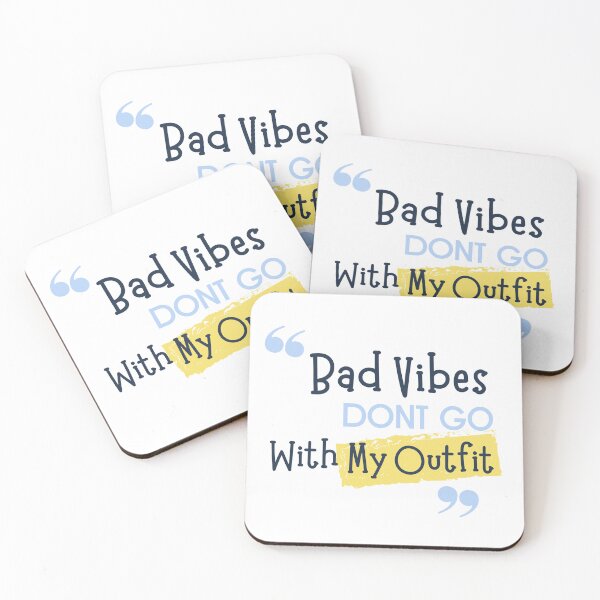Item preview, Bad Vibes Dont Go With My Outfit designed and sold by atelierflaneur.