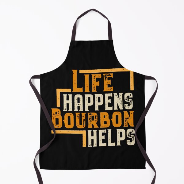 Item preview, Life Happens Bourbon Helps Funny Whiskey Drinking Gift designed and sold by RichardxBen.
