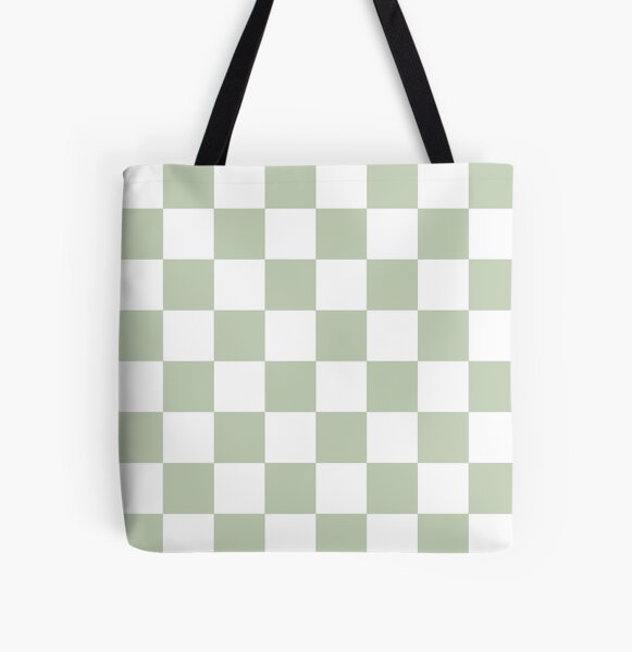 Checkered Graphic Baguette Bag