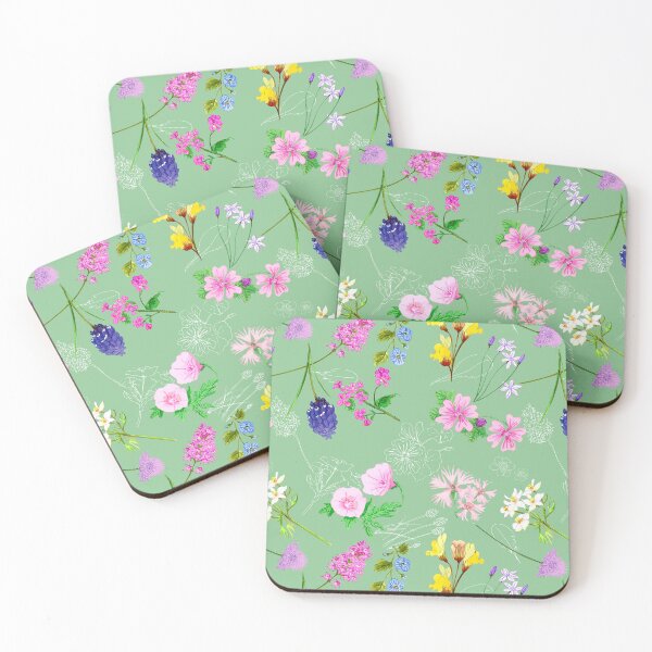 Item preview, Wild Flower green designed and sold by by Mònica Roca.