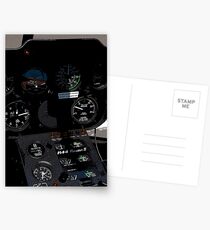 cockpit helicopter Postcards