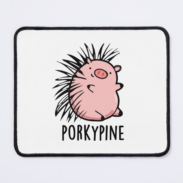 Item preview, Porky-pine Funny Porcupine Pig Puns  designed and sold by punnybone.