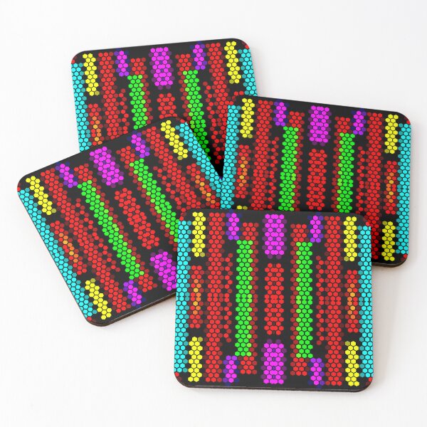 Item preview,  ELEGANT VERTICAL STRIPES OF STAINED GLASS WITH ABSTRACT PATTERNS designed and sold by Ralek.