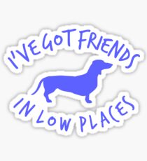 Friends Dashchund Sticker