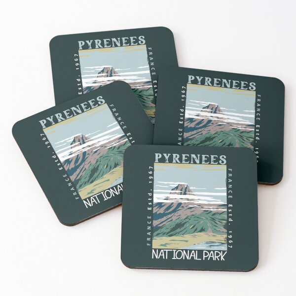 Item preview, Pyrenees National Park France Distressed designed and sold by KrisSidDesigns.