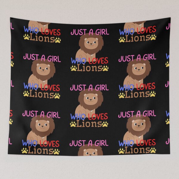 Item preview, Just a girl who loves lions 1 designed and sold by Dailyanimal.