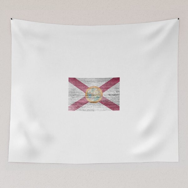 Item preview, Wood Florida Flag designed and sold by strippedTees.