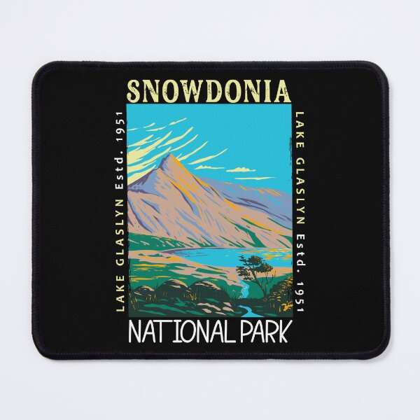 Item preview, Snowdonia National Park Wales Lake Glaslyn Distressed designed and sold by KrisSidDesigns.