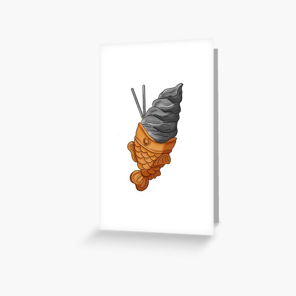 Item preview, Kawaii Black Sesame Taiyaki designed and sold by kawaiisweet.