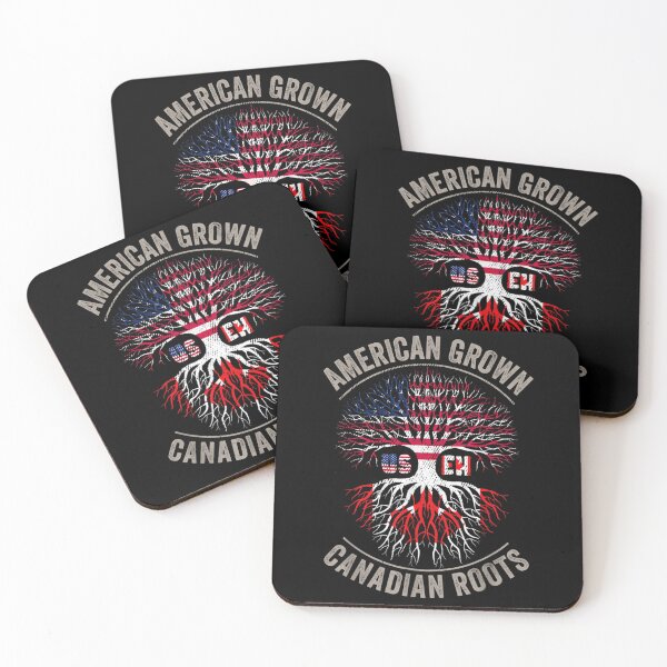Item preview, American Grown Canadian Roots US-EH Canada Flag designed and sold by SatouKuru.