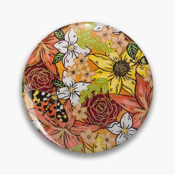 Item preview, Boho Floral Moth Collage designed and sold by Amazink Creations.