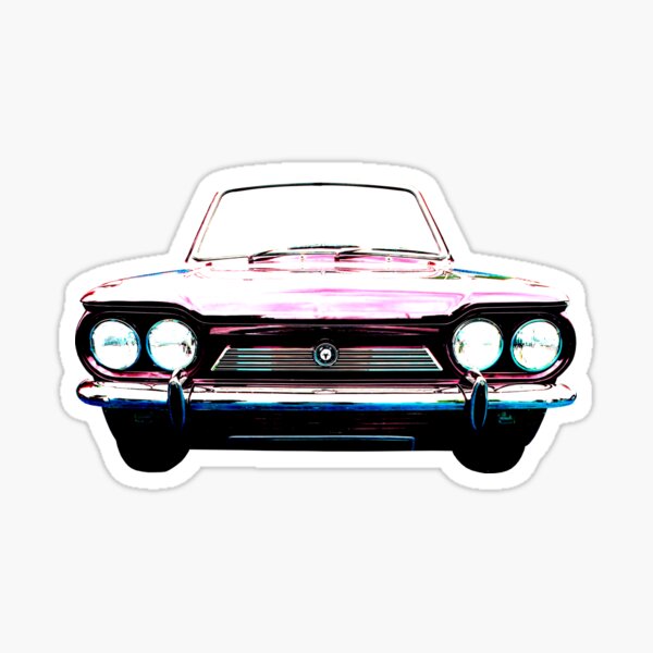 "Singer Chamois 1960s British classic car high contrast colour" Sticker for Sale by