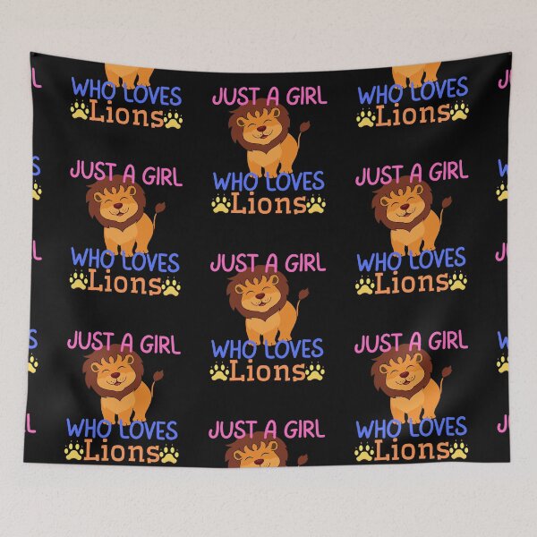 Item preview, Just a girl who loves lions 2 designed and sold by Dailyanimal.
