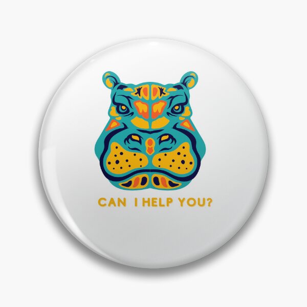 Item preview, Funny & Upset Hippo Design designed and sold by PIXTrending.