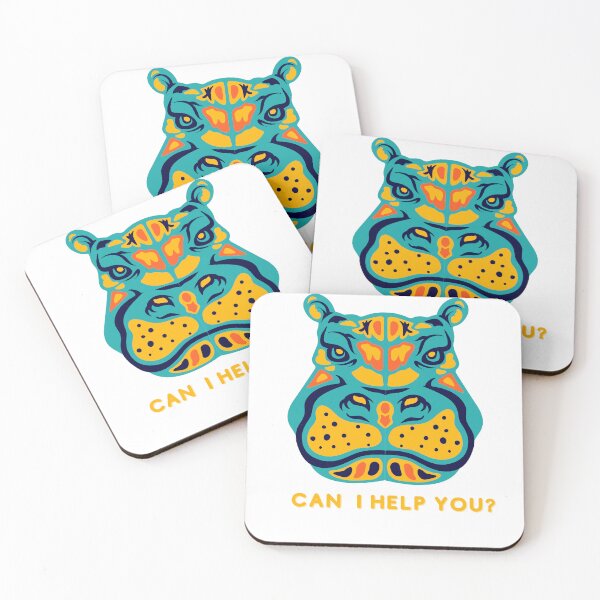 Item preview, Funny & Upset Hippo Design designed and sold by PIXTrending.
