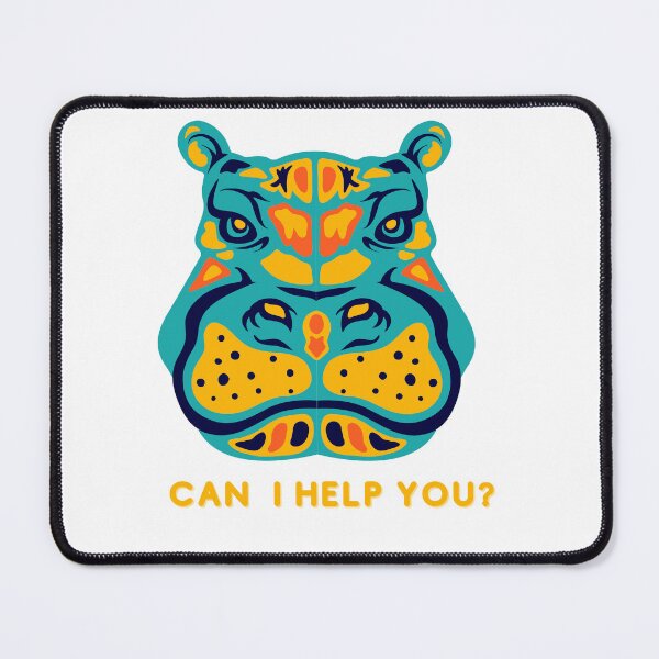 Item preview, Funny & Upset Hippo Design designed and sold by PIXTrending.