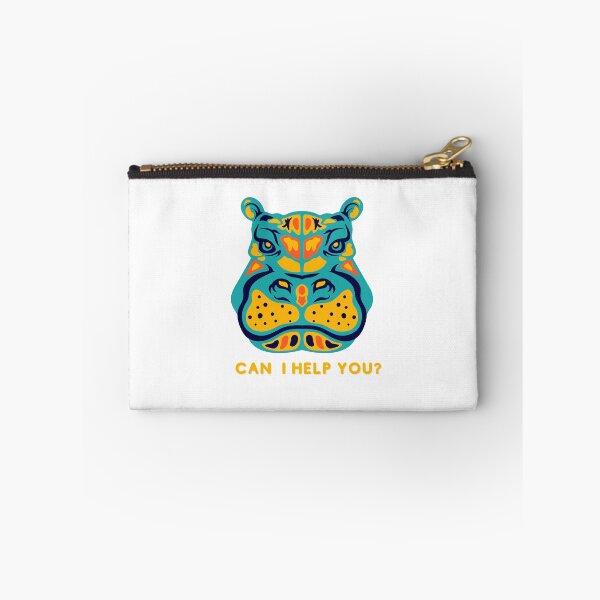 Item preview, Funny & Upset Hippo Design designed and sold by PIXTrending.