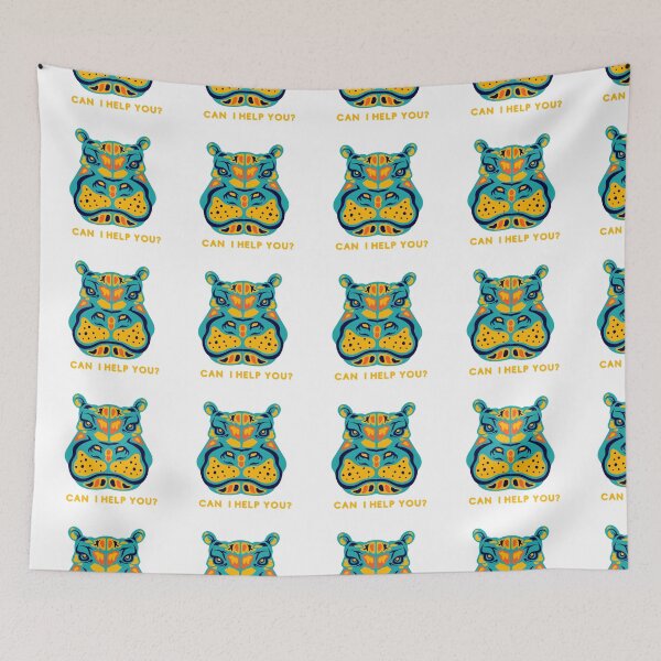 Item preview, Funny & Upset Hippo Design designed and sold by PIXTrending.