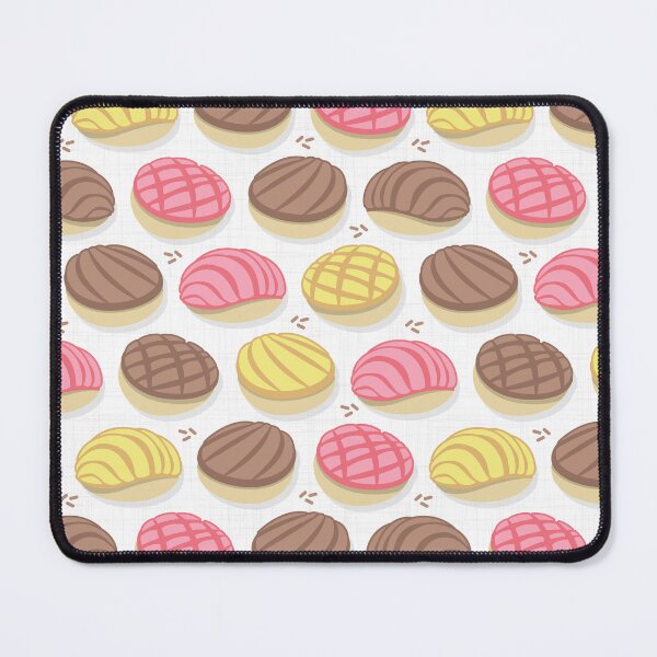 Item preview, Mexican conchas // white background pink brown and yellow pan dulce designed and sold by SelmaCardoso.