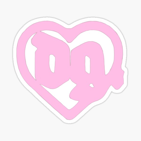 pink drain gang love pill logo Sticker