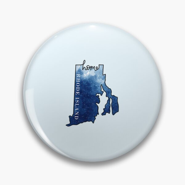 Artikelvorschau, Rhode Island Home State Umriss Blau entworfen und verkauft von Dr3amsInInk.