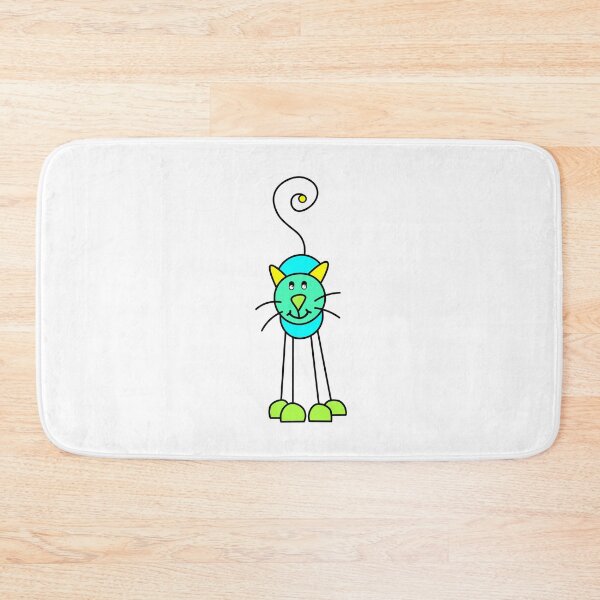Item preview,  funny colorful cats doodle designed and sold by Nicole Bleck.