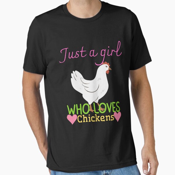 Vista previa del artículo con la obra «Solo una chica que ama las gallinas.», diseñado y vendido por Dailyanimal.