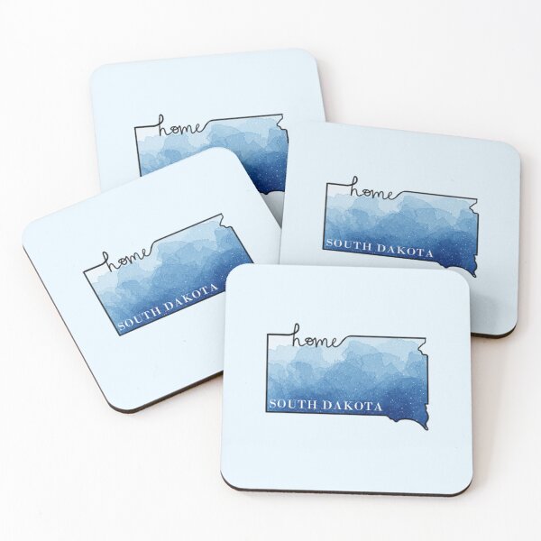 Item preview, South Dakota Home State Outline Blue designed and sold by Dr3amsInInk.