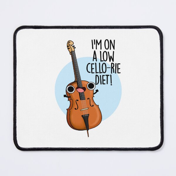 Item preview, I'm On A Low Cello-rie Diet Funny Cello Puns designed and sold by punnybone.