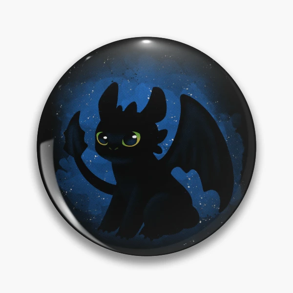  Toothless Badge ID Holder - Dragon Fan - Night Fury