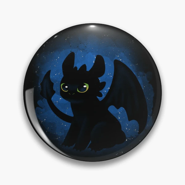 Night Fury Dragon Toothless Pinback Button Pin Funny Meme Tinplate Badge  Jewelry 58MM - AliExpress