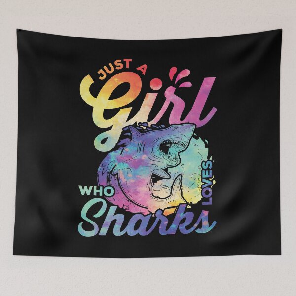 Item preview, Just A Girl Who Loves Sharks T Shirt, Sea Animal Shirt, Shark Lover Shirt, Save The Sharks Shirt, Week Sharks Shirt, Wildlife Activist Shirt designed and sold by aymob.