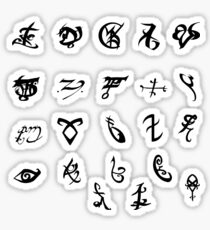 Black Runes (1) + (2) Sticker