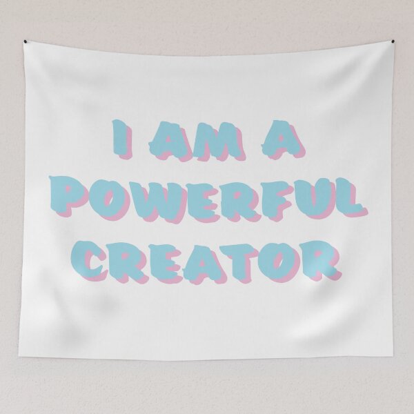 Item preview, I am a Powerful Creator - Law of Attraction Positive Affirmation designed and sold by joynation.
