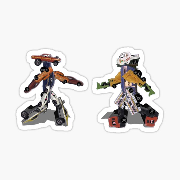 CarBot vs TruckBot Sticker